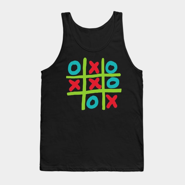 Tic-tac-toe Tank Top by Mark Ewbie